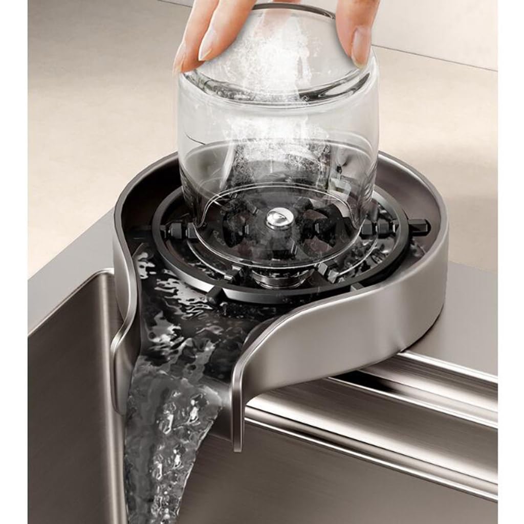 Lavello a cascata in acciaio inox a vasca singola con lavello da tavolo con rondella tazza rubinetto sifone per casa commerciale bellissimo lavello grigio bar, grigio-6,