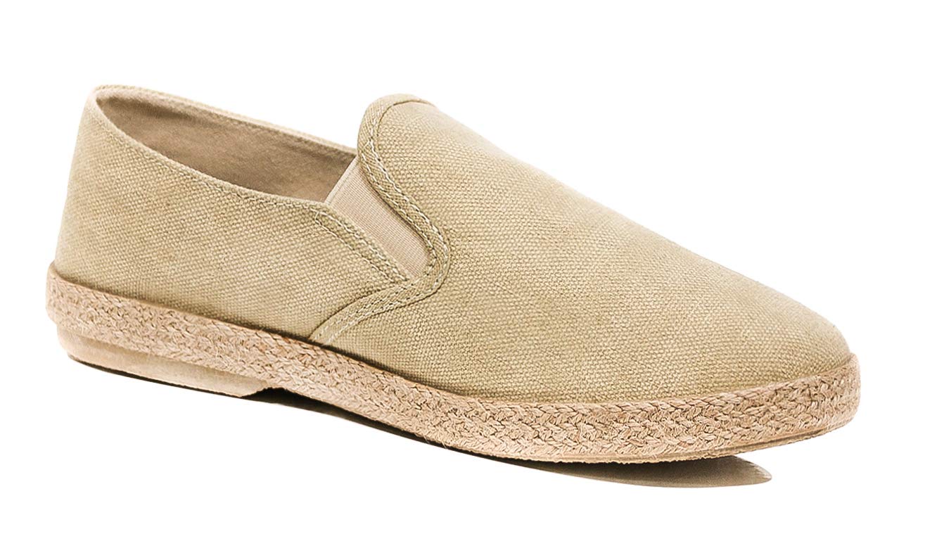 Evoga Mocassins Espadrilles Homme Artisanat Casual Bleu Chaussures Basses Été