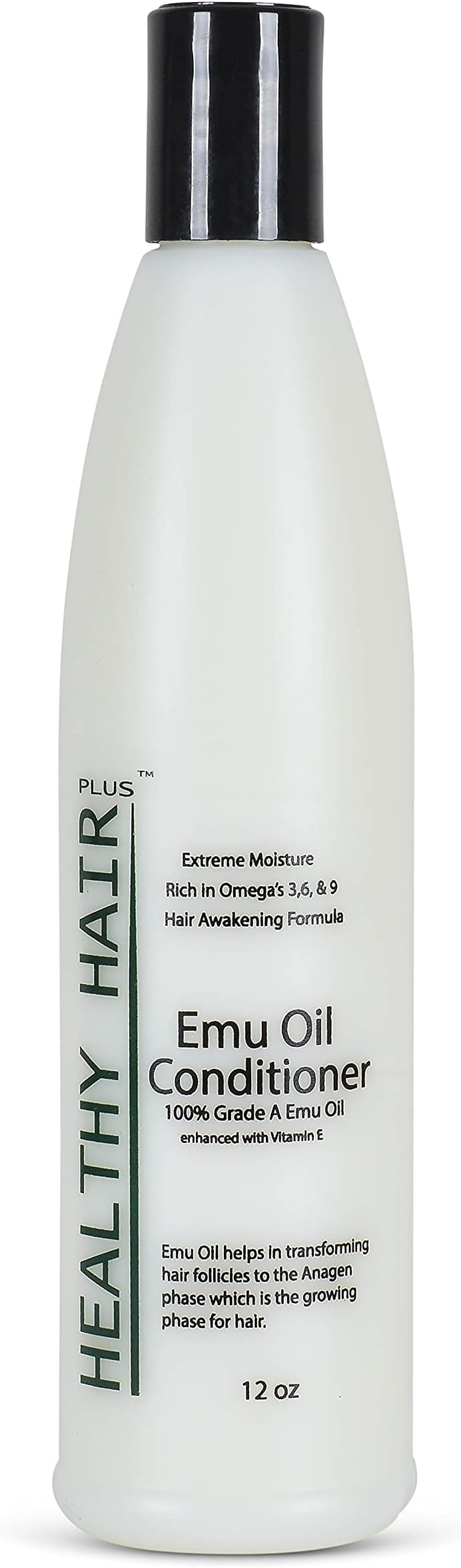 Healthy Hair Plus – Emu Oil Conditioner That Reduces Dryness and Moisturizes Hair (12oz)