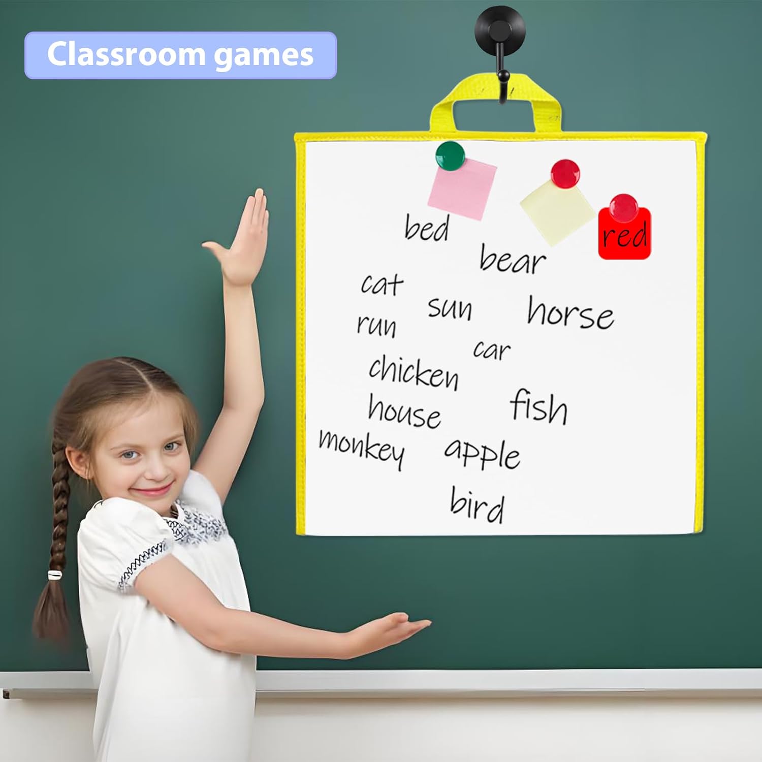 Magnetic Whiteboard Felt Flannel Board Double-Sided Folding Board for Classroom Toddler Storytelling Learning Activities Teacher Supplies