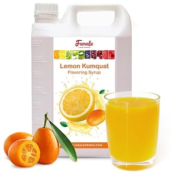 Fanale Premium Flavoring Concentrated Syrup for Bubble Tea | Lemon Kumquat Flavor Syrup | for Boba Tea, Smoothies, Slushes, Desserts