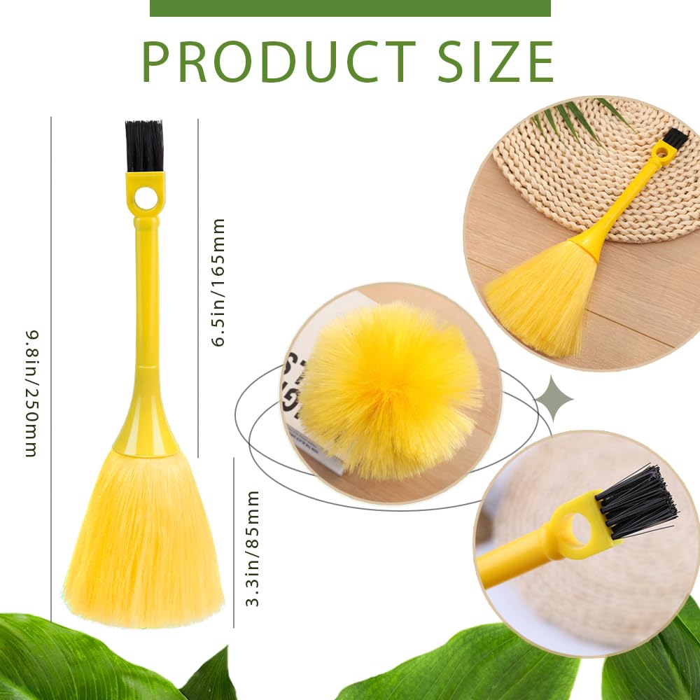 ZORZA 3-Pack Mini Dusting Brushes - Microfiber Keyboard & Screen Cleaner, Anti-Static Handheld Dusters