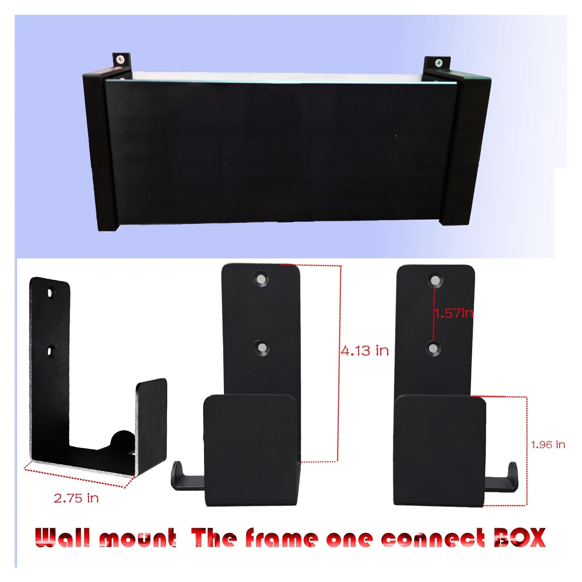 Supporto Da Parete Frame TV One Connect Box, Versione Più Grande, Staffe Di Montaggio Grandi Da 43"-75", Compatibile Con Samsung, Accessori TV