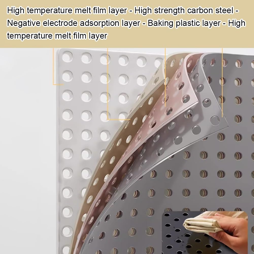 Tablero perforado de acero Wall Control: paneles perforados de metal para pared para almacenamiento de herramientas en garaje, organizador de herramientas con ganchos para banco de trabajo y taller(10