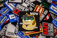 Vista 2 de Wow Such Vision Much Sight Doge Meme - Parche táctico de goma de PVC moral Respaldo de gancho y bucle