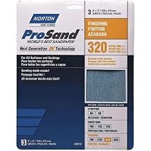 Norton ProSand 11 in. L X 9 in. W 320 Grit Aluminum Oxide Sandpaper 20 pk