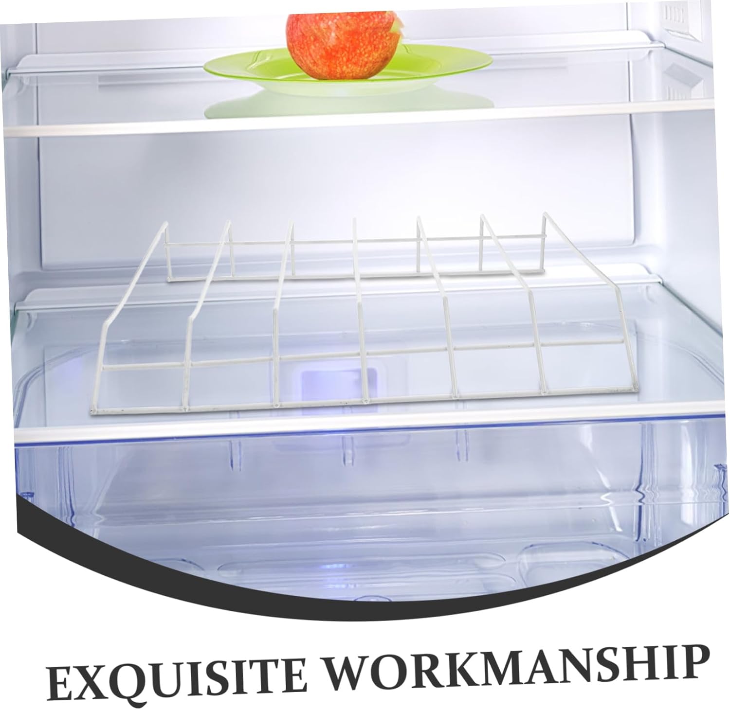 Space-saving Refrigerator Storage Partition Board with Compartments Spacing No Tools Required Fridge Divider for Soda Can Organizer Freezer Shelf Dividers and Beverage Holder for