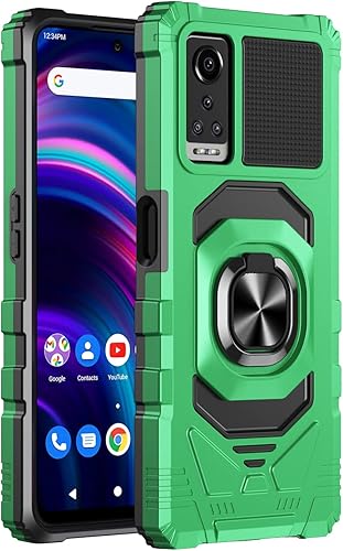 Miniatura 2 de Funda para BLU G91 Max con protector de pantalla, soporte de anillo para montaje magnético de automóvil de grado militar, resistente a prueba de