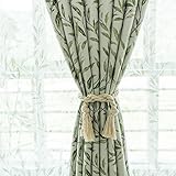 Lumière occultante : le rideau doublé avec un tissu d'ombrage en soie noire bloque 90 % à 100 % de la lumière et 100 % des rayons UV. Plus la couleur est sombre, plus la capacité de réduction de la lumière est meilleure.