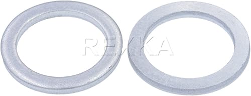 Miniatura 2 de Rexka 20 unids 0.787 in diferencial trasero llenadodrenaje tapón arandelas aplastamiento juntas de aluminio anillos de sello 94109-20000 se adapta
