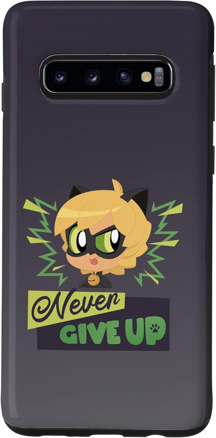 Galaxy S10 Cat Noir Never Give Up Case Miraculous Egypt Ubuy