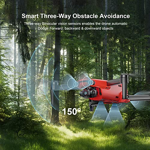 Autel Robotics Evo Nano+ Premium Bundle- 249G Mini Drone With 4K Camera, 3-Way Obstacle Avoidance Quadcopter Uav, 50Mp Photo 10Km Hd Video Transmission, Pdaf + Cdaf Ryyb Hdr, Nano Plus Drone (Red) #TOP6