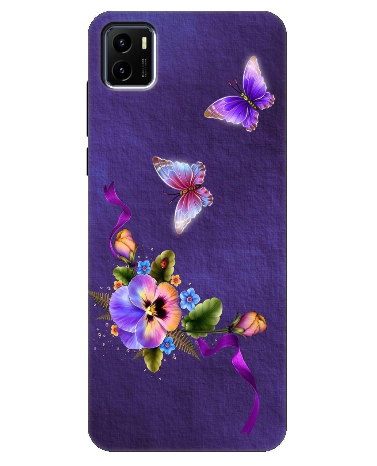 KING MAKER Designer Printed Soft Silicone Multi-Coloured Back Cover Compatible for Vivo Y15s Design 810