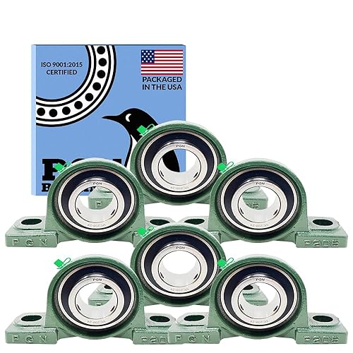 Miniatura 83 de PGN UCP210-32 - Cojinetes de bloque de almohada, 4 rodamientos de acero cromado con diámetro de 2 pulgadas, autoalineación