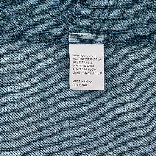 Popular Bath Capri Collection, polyster, Slate Blue, Window Curtain, W 36" x L 54" (1 Panels) - Image 3