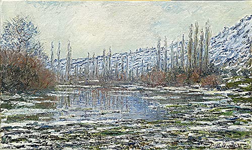Affiche Le dégel à Vétheuil de Claude Monet : décoration murale apaisante pour chambre et bureau