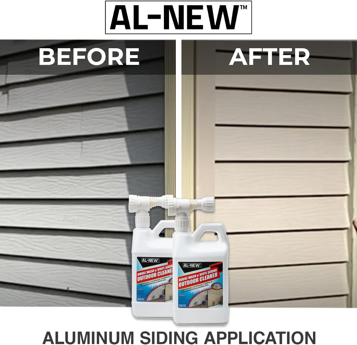 AL-NEW Siding Cleaner Combo House Wash & Vinyl Siding Outdoor Cleaner with Protect (small Project)