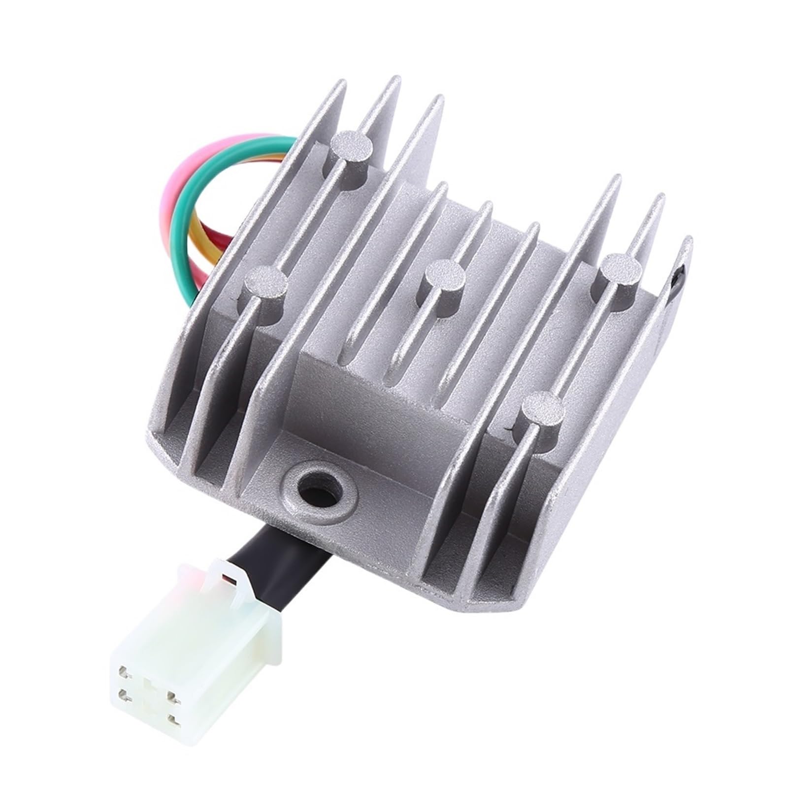 Regulator napięcia prostownik Pasuje do 10-20 skuter motorower 12V motocyklowy regulator napięcia 4 przewody 4-pinowy prostownik Prostownik(White)
