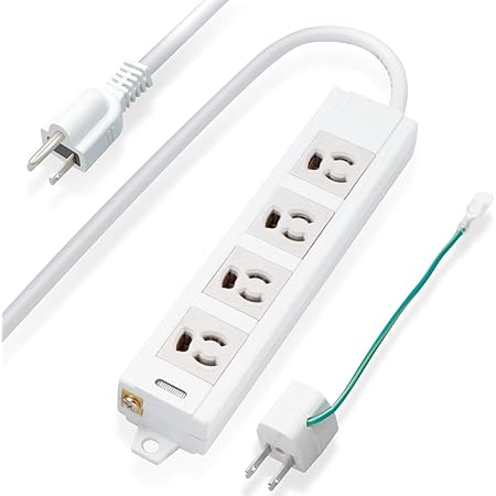 Amazon エレコム 電源タップ マグネット付 抜け止めコンセント 壁取付用固定フック付 3p 2p変換アダプタ付 4個口 10m T Ecohnm エレコム 家電 カメラ