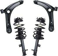 Vista 108 de Detroit Axle - Kit de brazos de control delanteros de 4 piezas para Ford Mustang Base GT 05-10 2005 2006 2007 2008 2009 2010, 2 brazos de control