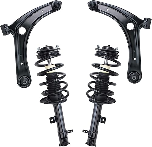 Miniatura 108 de Detroit Axle - Kit de brazos de control delanteros de 4 piezas para Nissan Cube 2009-2014, Nissan Versa 2007-2012 2 brazos de control inferiores con