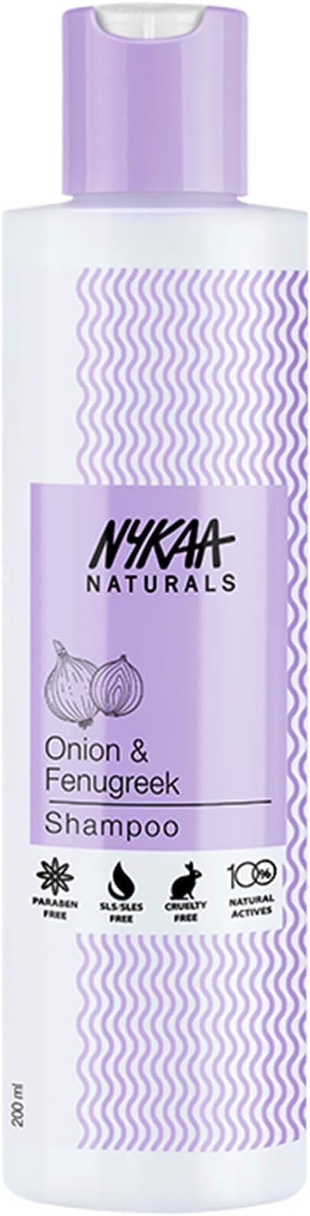 Nykaa Naturals Shampoo - Onion and Fenugreek For Women 6.76 oz Shampoo