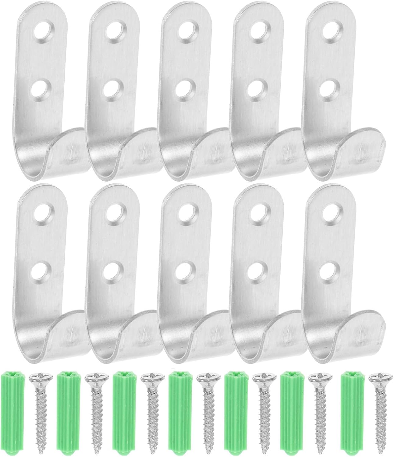Healifty 20pcs Heavy Duty Waterproof Tarp Hooks with Metal and Plastic Construction, Secure Tarp Retention Clips for Outdoor Environments and Garage Use, Multi-Purpose Utility Hangers