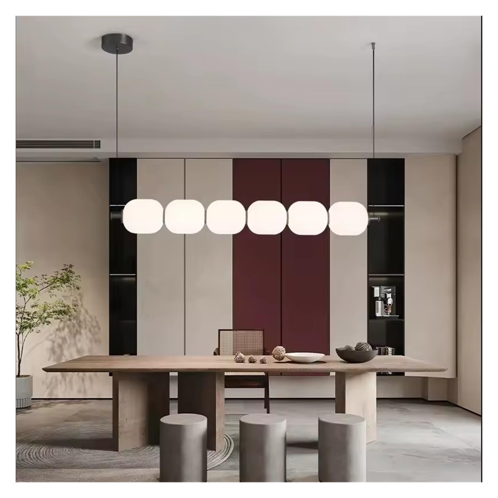 Lustre à ampoule en verre blanc avec technologie LED moderne intégrée - 8