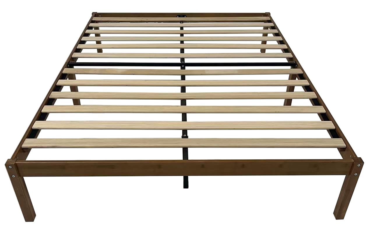 Bed 120 x 190 cm met opbergruimte in houtlook en wit - VARDIEL