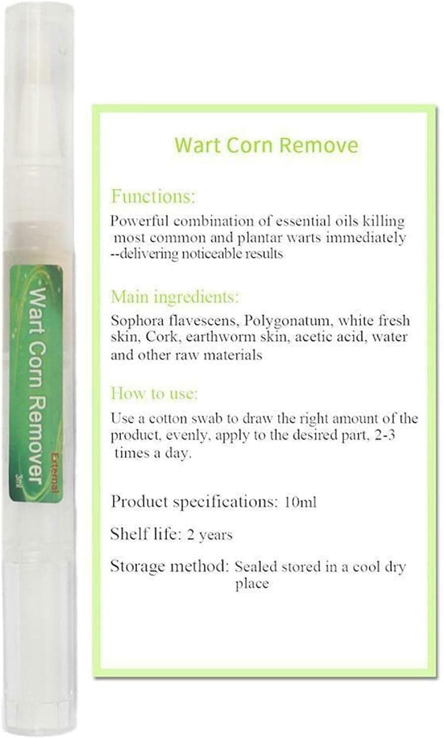 5Pcs Genital Wart ​Treatment Papillomas Removal Warts Liquid Remove Fast Effective Wart Remover Pen 3ml