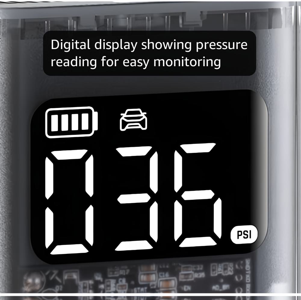 Fanttik X9 Pro Portable Tire Inflator for Compact Car, 1Min Jet-Inflate Electric Bike Pump with Digital Tire Pressure Gauge, 150PSI Air Compressor for Electric Bikes, Motorcycle, Ball, Mechanical Gray