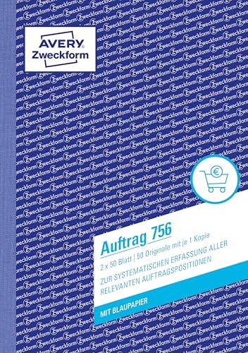 Avery Zweckform Auftrag 756 Formularbuch