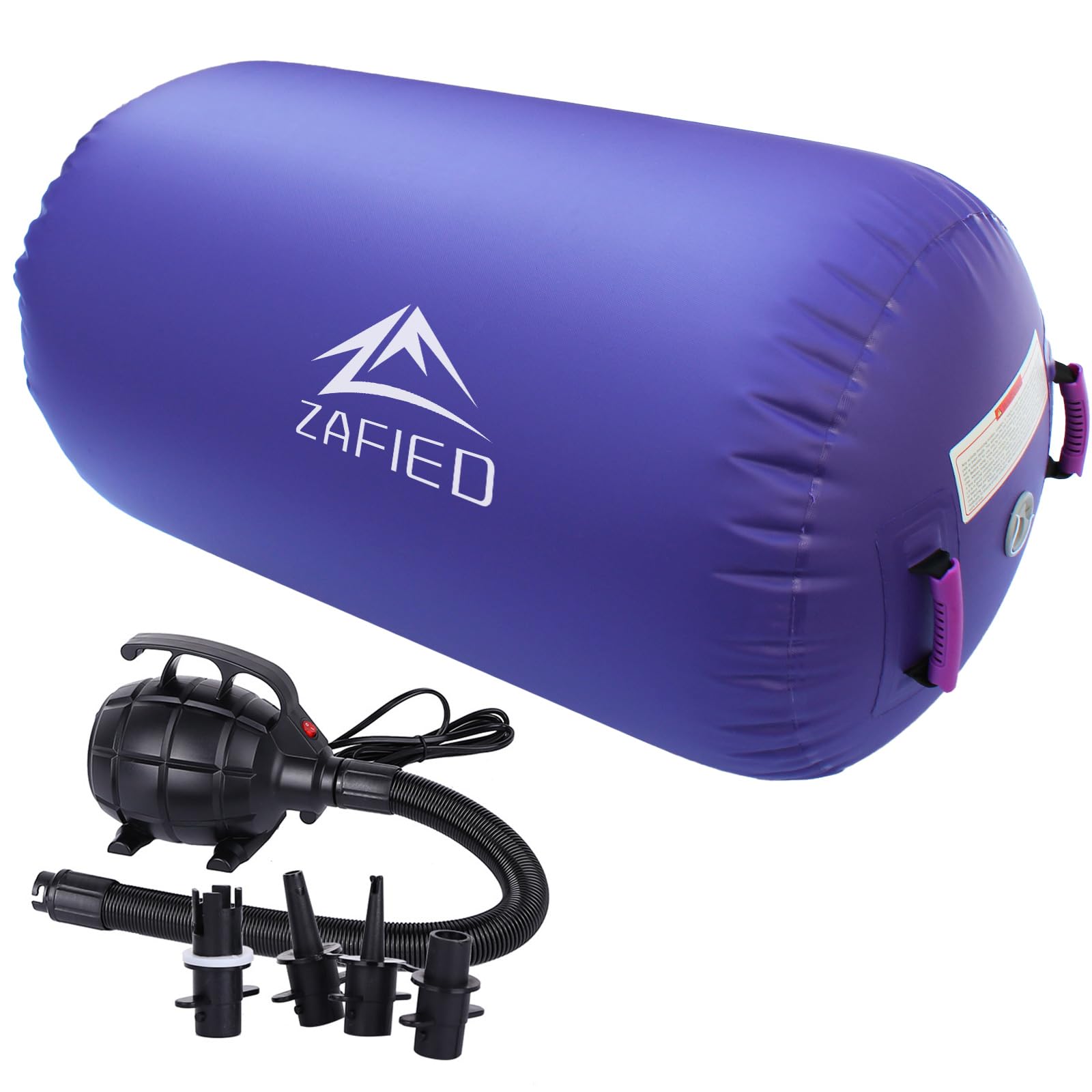 LUBAKED Air Roll - Inflatable Gymnastics Tumbling Mat, Exercise Mat for Training, Fitness, Yoga, Home, Gym - Purple