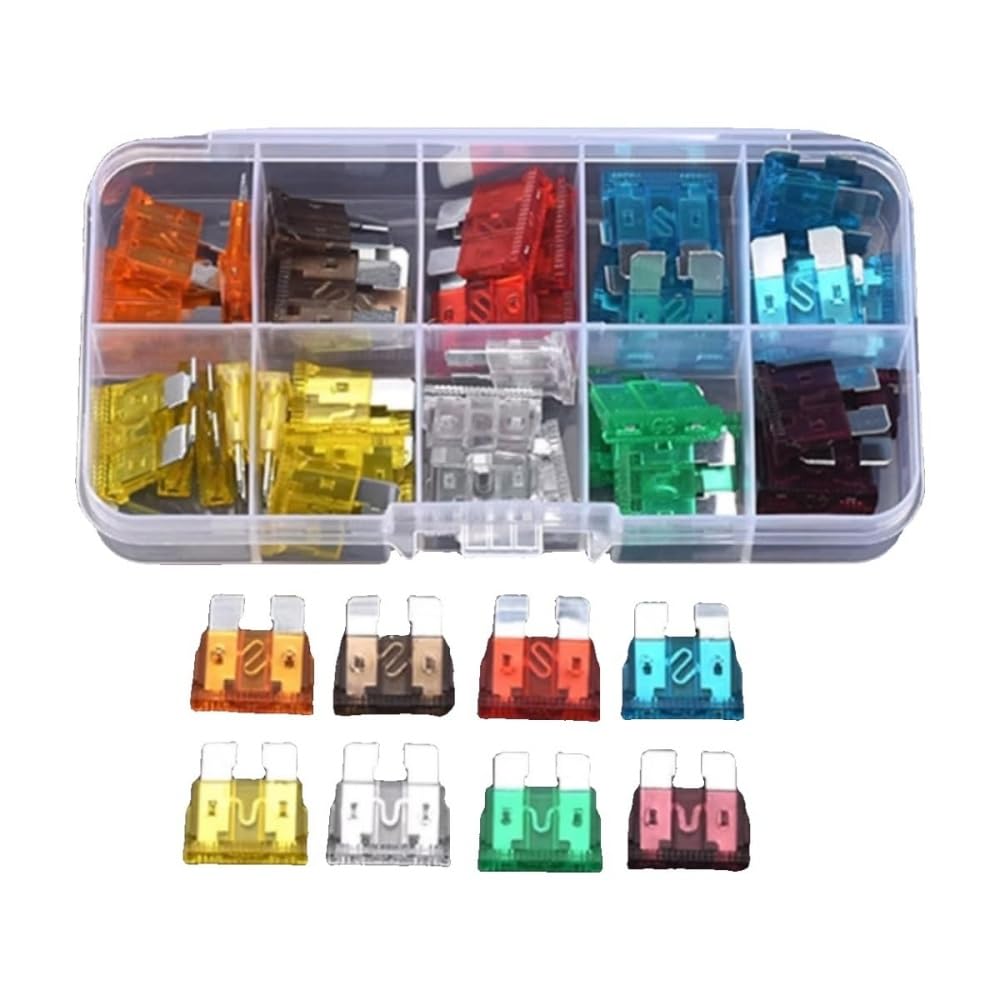 Wdjruirui Normal 100 Pieces Car Blade Fuses For Audi A1 Sportback 2 (Ii) Gb I 2018-2024