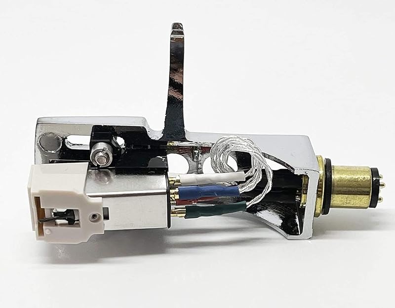 ReadyWired Turntable Silver Headshell with Cartridge Stylus for Pioneer PL-A450, PL-15D, PL-510A, PL-55DX, PL-55X, PL-150, DJ-3500, PL-600, PL-1700, PL-540, PL-51, PL-M340