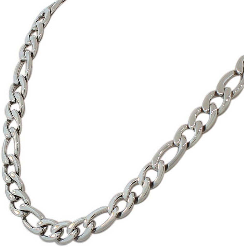 My Daily Styles Stainless Steel Silver-Tone Mens Classic Link Chain Necklace and Bracelet Set