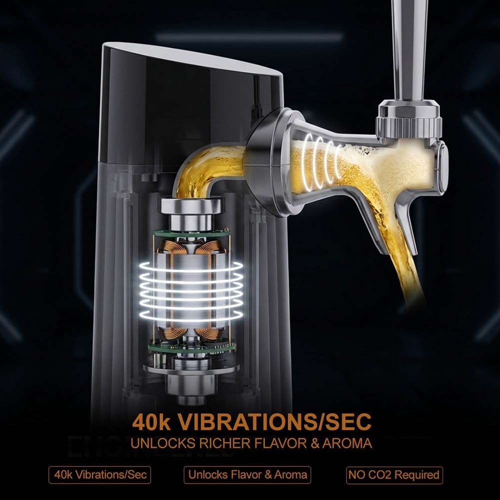 Dispensador de Cerveza de Barril, Mini Dispensador Doméstico de Cerveza para Latas y, Grifo de Cerveza Portátil con Espuma Ultrafina