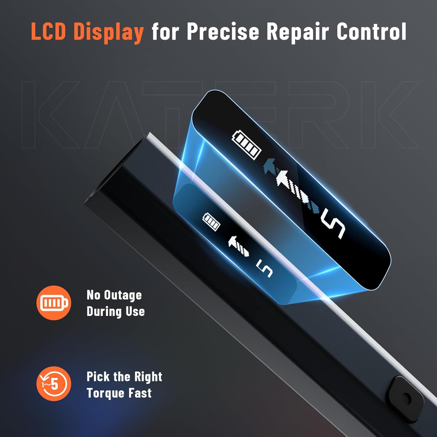 KATERK 64 Bits Precision Screwdriver Set, Mini Electric Screwdriver Set, Small Cordless Screwdriver with LED Light, Magnetic Storage, Repair Tool Kit for Electronics Phone Camera Laptop Watch