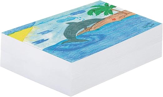 Pacon PAC3407 Newsprint Paper Ream, 9" x 12", White, 500 Sheets