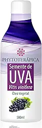 PHYTOTERAPICA - Óleo Vegetal de Semente de Uva - Para Massagem e Aromaterapia -Ideal para usar com óleos essenciais em massagem e tem poder de hidratação na pele e cabelos - 100% Puro e Natural -500ml