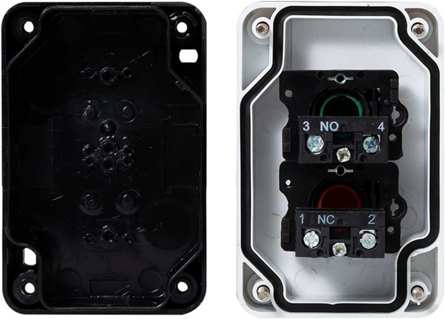 Arrow Symbol indicating Start and Stop self-Recovery Waterproof Button Switch Emergency Stop Industrial Hand-held Control Box(45658)