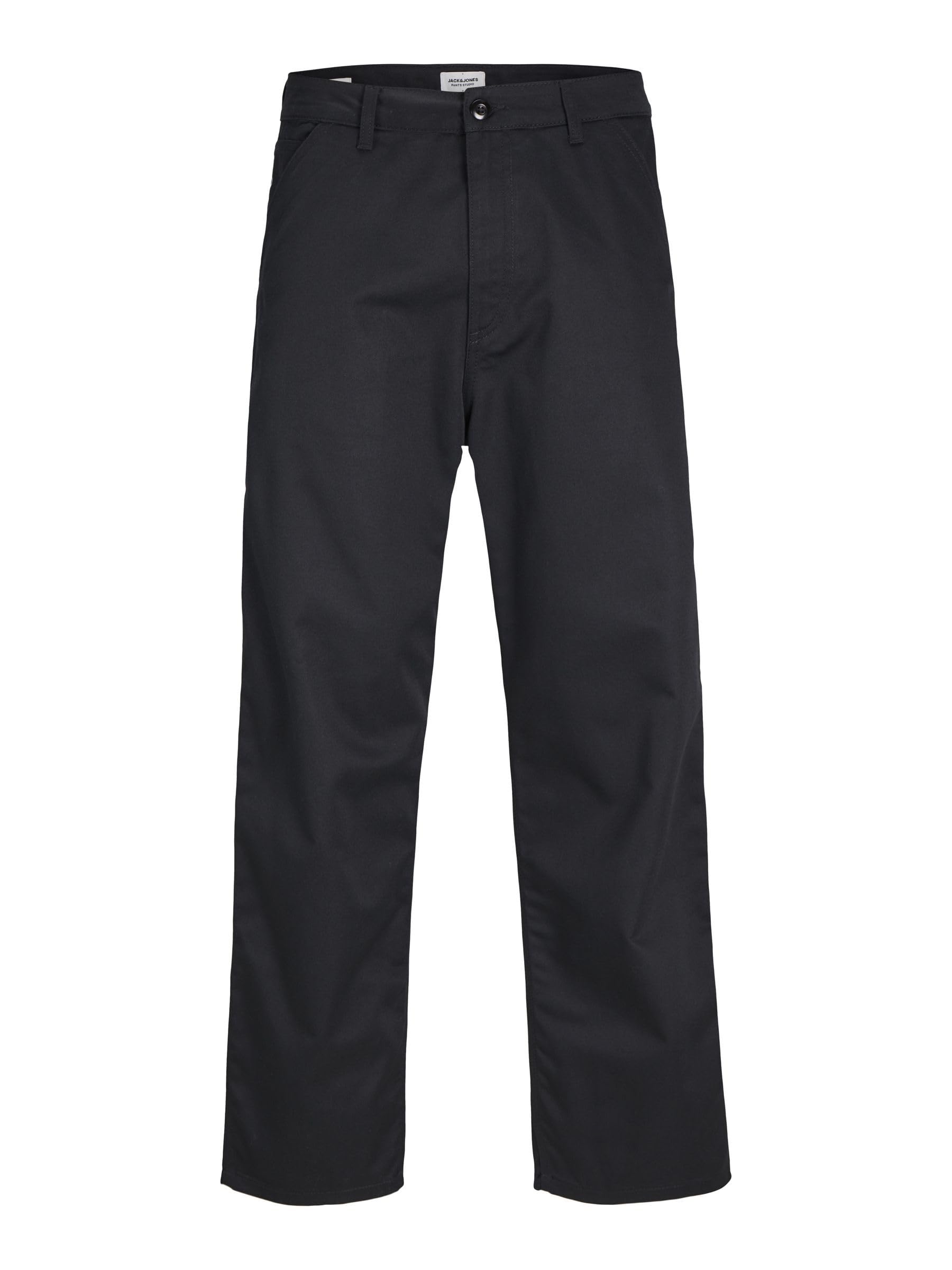 JACK & JONES Men's Jpstalex Jjclean Worker Pants, Black, 31 W/34 L