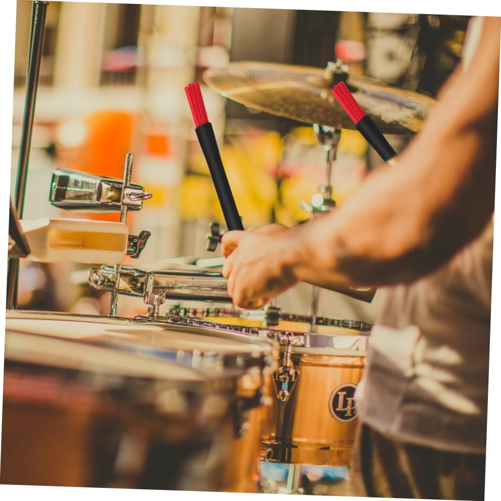 Baquetas para percusión rojas 3 piezas 23.5 cm miniatura 7