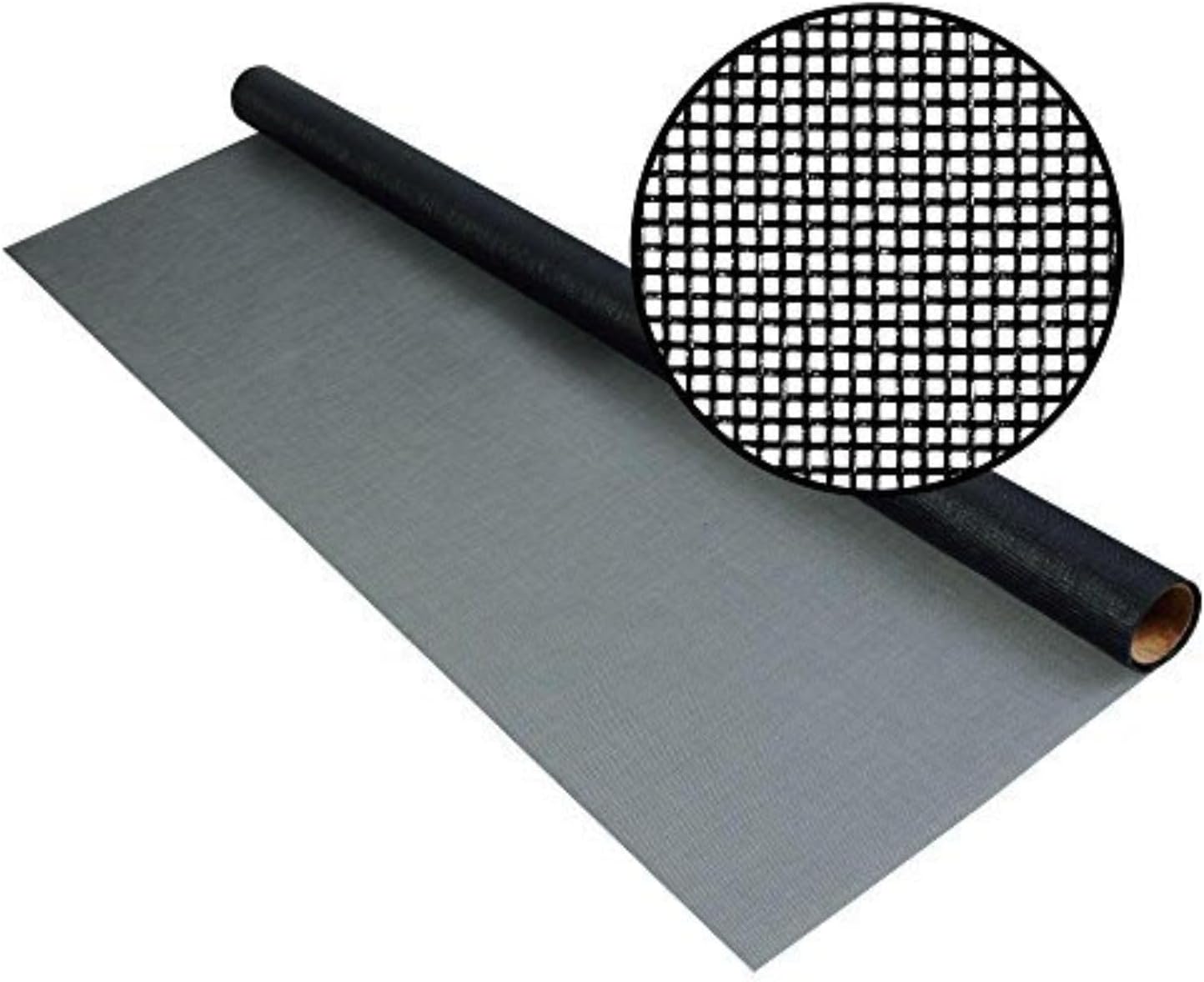 No-See-Um Small Insect Screen - 20 x 20 Mesh Bug Screen Roll - 36 inch x 25 feet - Tiny Insect Mesh Screen Roll for Window, Door, Patio, Porch Screening & Replacement, Charcoal