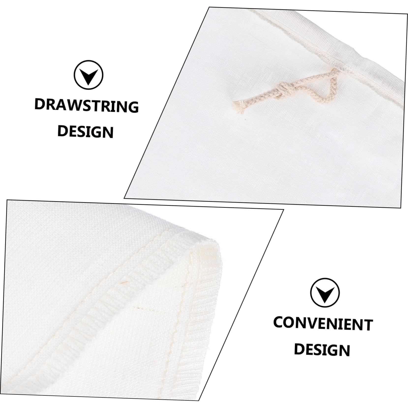 Cabilock 2pcs Reusable Food Filtering Bags for Straining Wine Nut and More Thickened Mesh Filter Pouches Easy to Clean and Reinforced Design