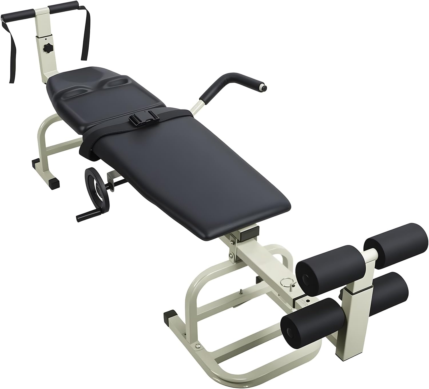 Full Body Traction Bed,Spinal Decompression Device with Retractor,Ruler Positioning Pin&Foot Support,Portable Body Stretching Device Equipment