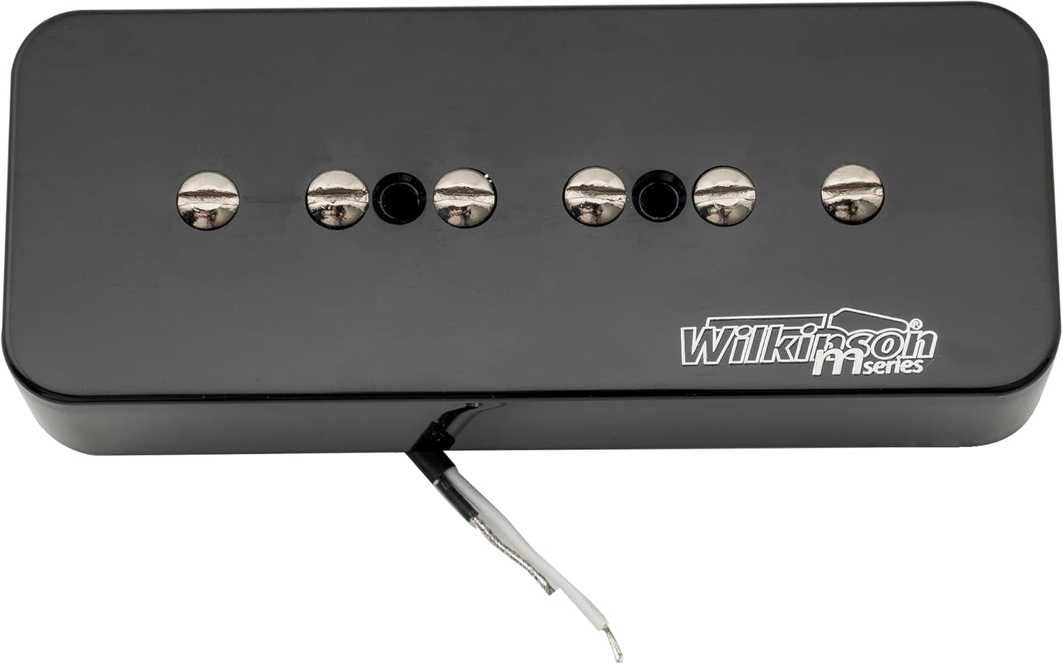 Wilkinson M Series Ceramic P90 Soapbar Pickup Single Coil Bridge Pickup for Les Paul SG Electric Guitar, Black
