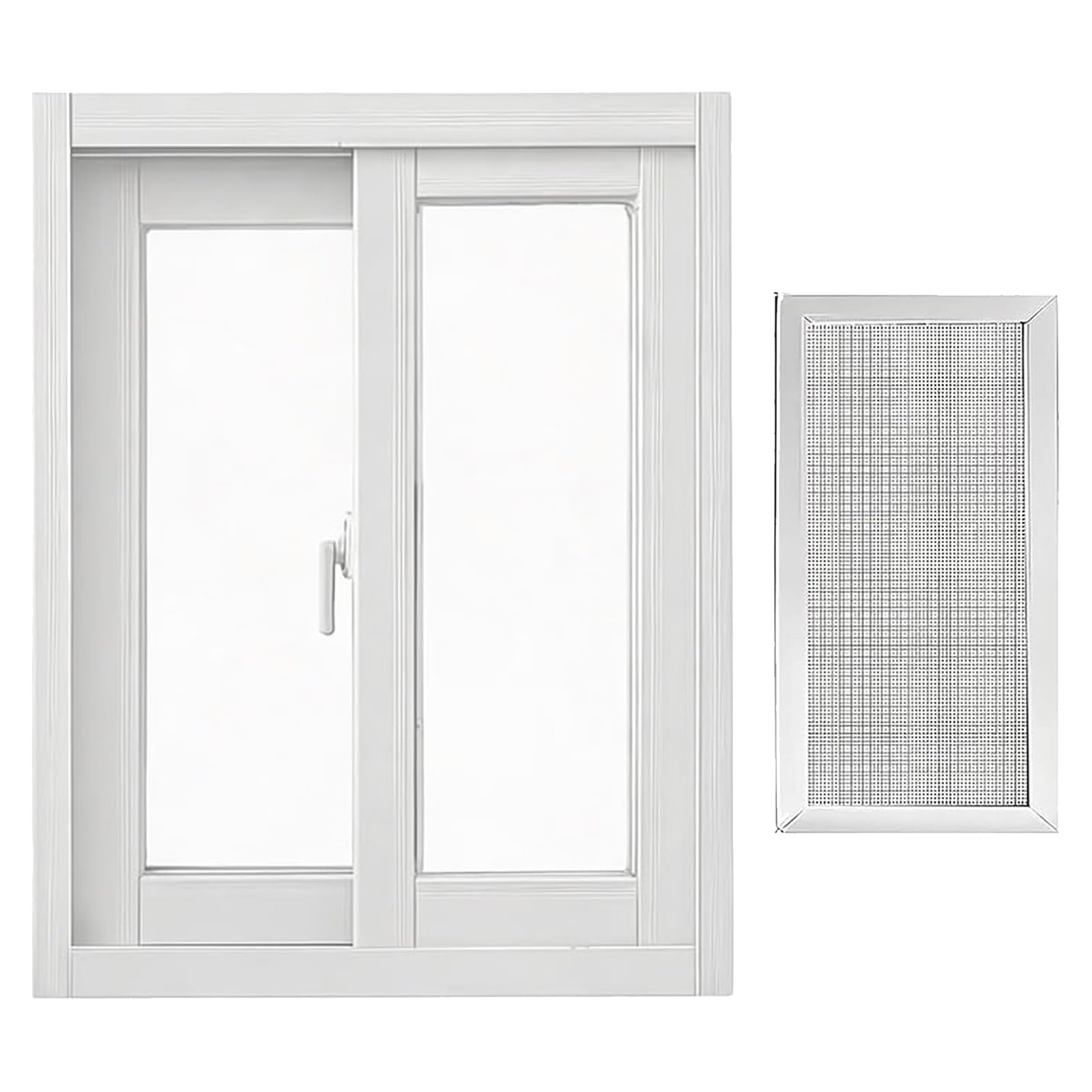 Ventana deslizante de aluminio para baño pequeño y cerramiento de RV o sótano