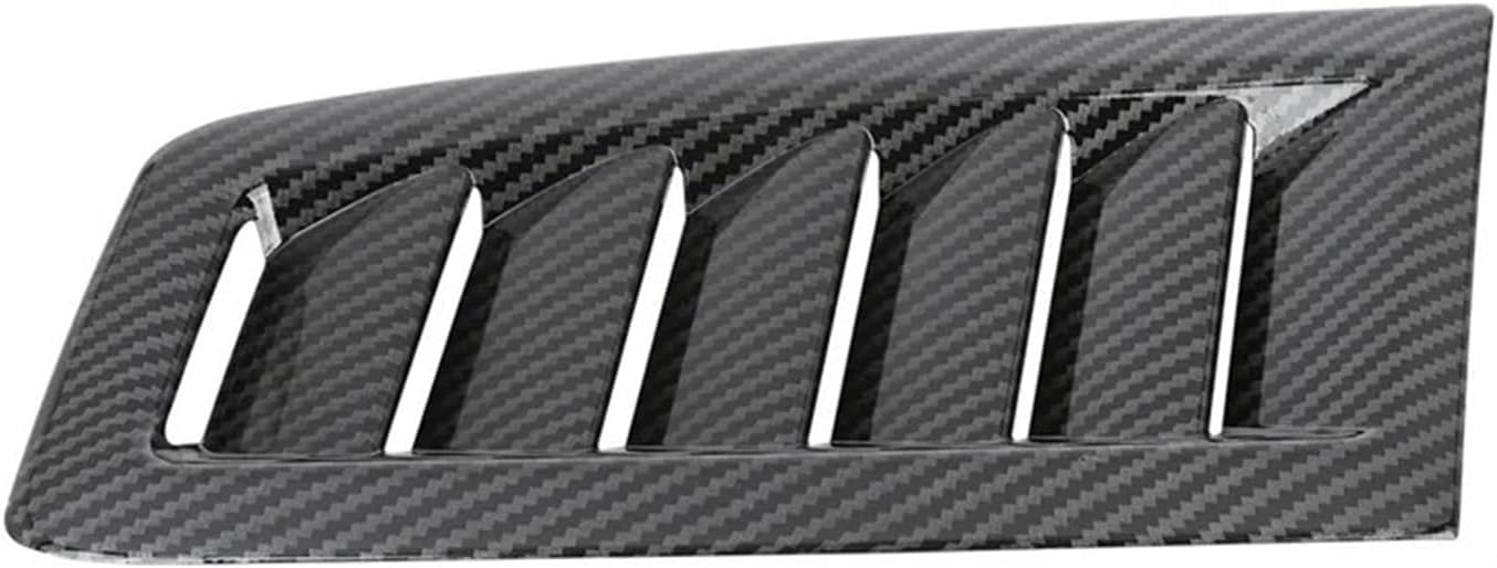 Decoration 1 Pair Universal Car Front Bonnet Vents Hood Multiple Vehicle Models Light(Carbon fiber)