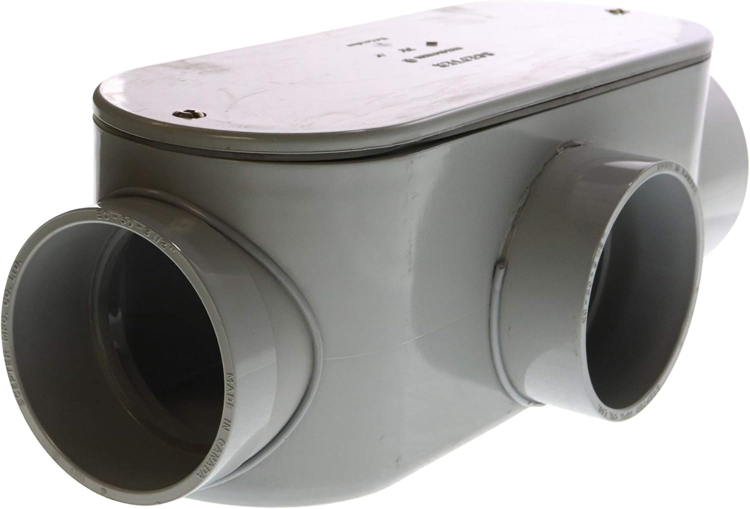 Ipex-Scepter 077571 ST90S Non-Metallic PVC Type-T Conduit Body, 3-1/2-Inch, (4-Pack)